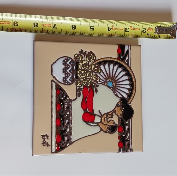 Earthtones Tiles Southwestern Wall Decor Trivet Vintage 1990 Tu-Oti - Picture 6 of 6